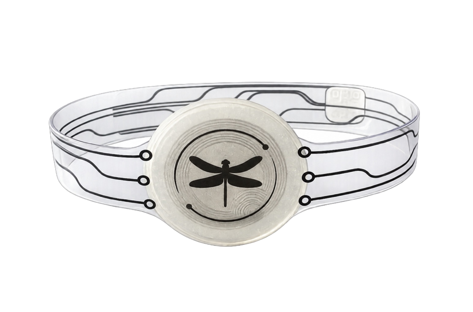 Halo wristband with a Red Dragon Fly center disc