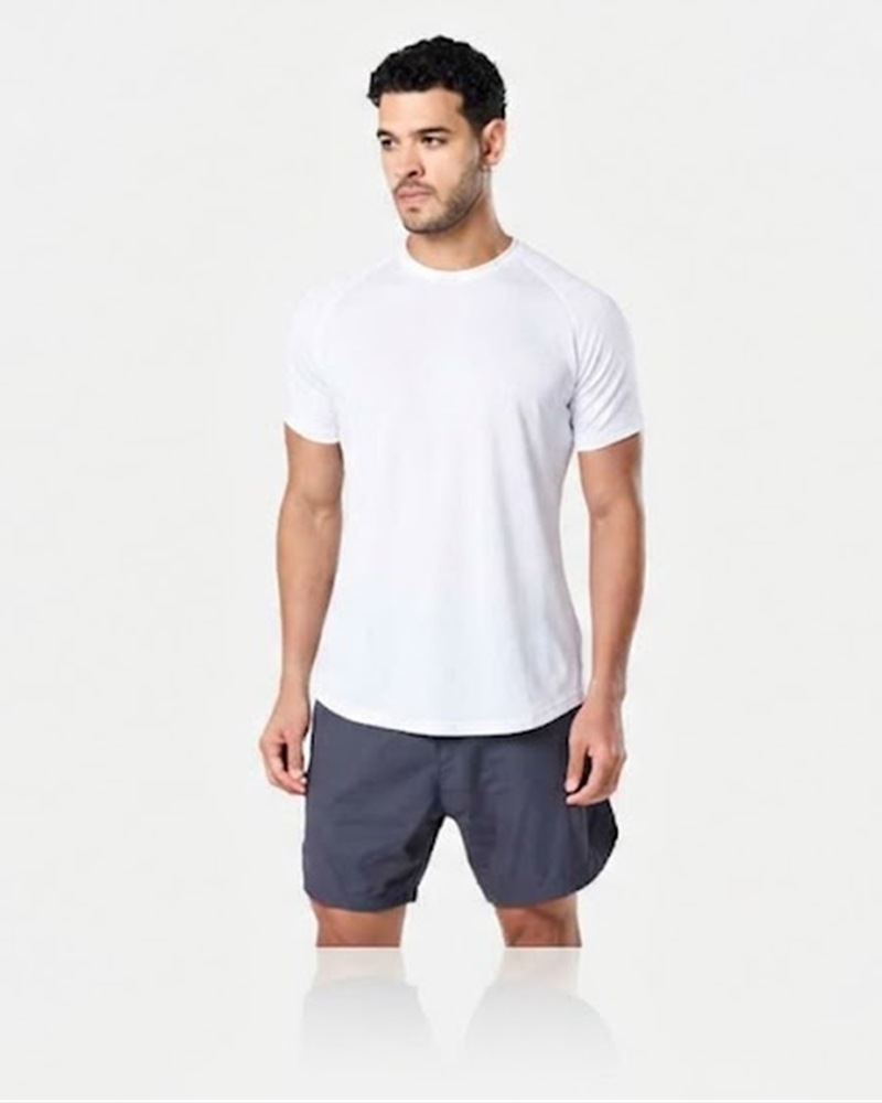 Regulation Tee in white on model